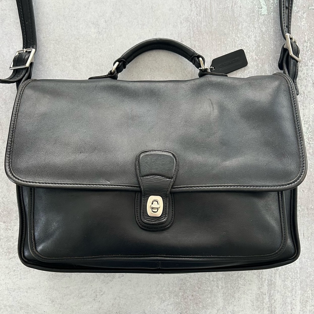 Coach | Bags | Coach 58 Vintage 90s Black Leather Metropolitan